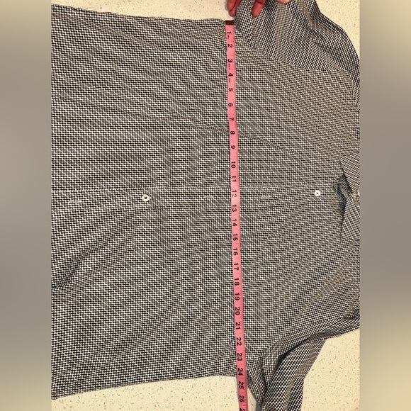 Bugatchi Men’s XL Shaped Fit Casual Button Down Dress LS  Shirt Black Checkered - Picture 7 of 8